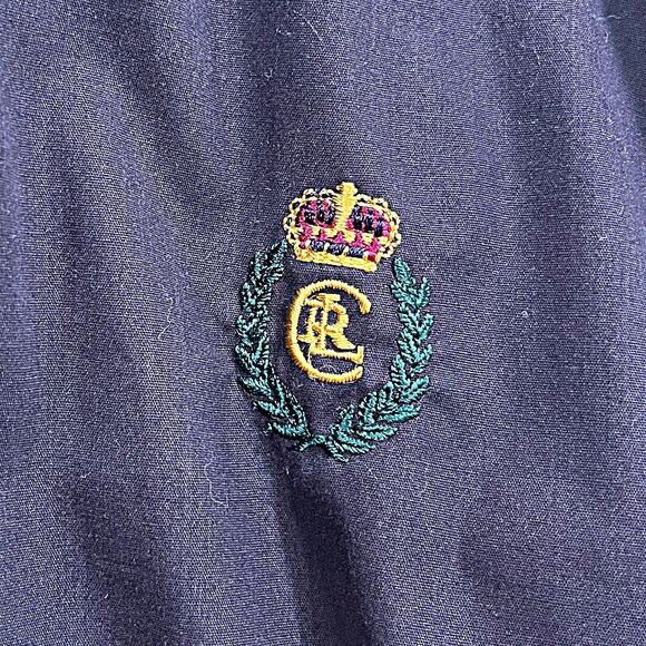 CHAPS RALPH LAUREN Vintage 90s Windbreaker Bomber Jacket Black Lined Mens XXL - Picture 3 of 8